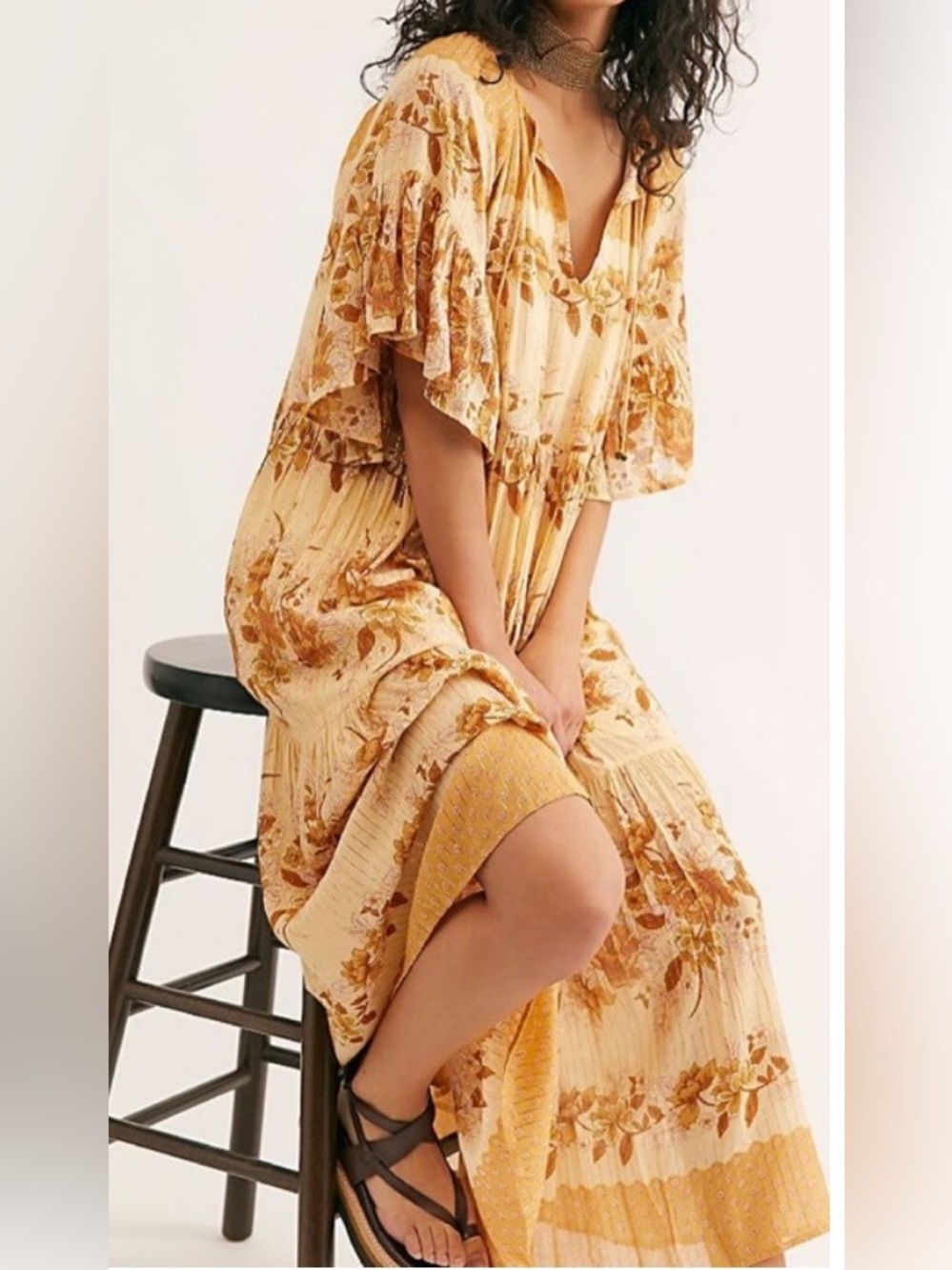 Spell and the Gypsy Collective Coco Lei Maxi Dress Boho SZ L EUC